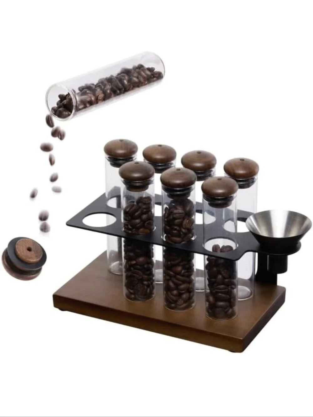 Coffee Bean Cellar Tubes Single Dose Set of 8 Borosilicate Glass Sealing Tubes
